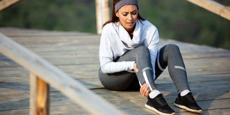 Footwear causing knee pain