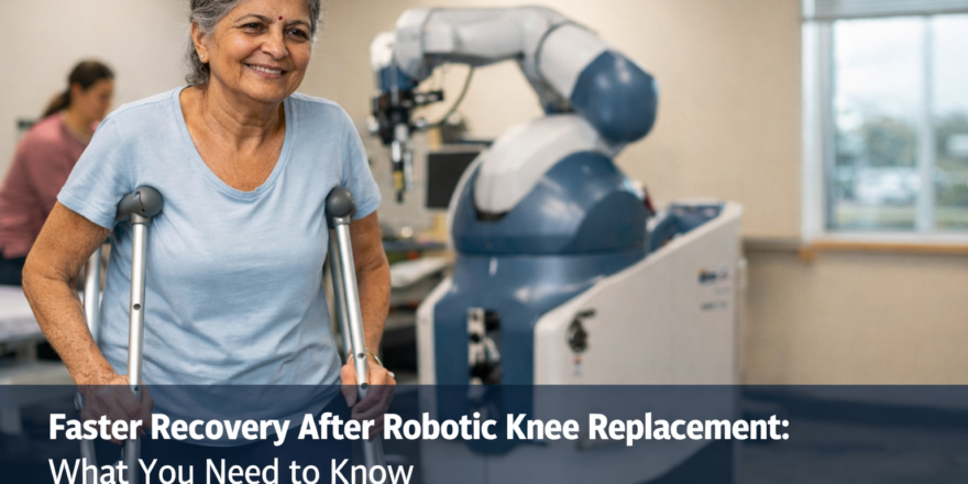 Find tips for faster recovery after robotic knee replacement with guidance from Dr. Rahul Bade.
