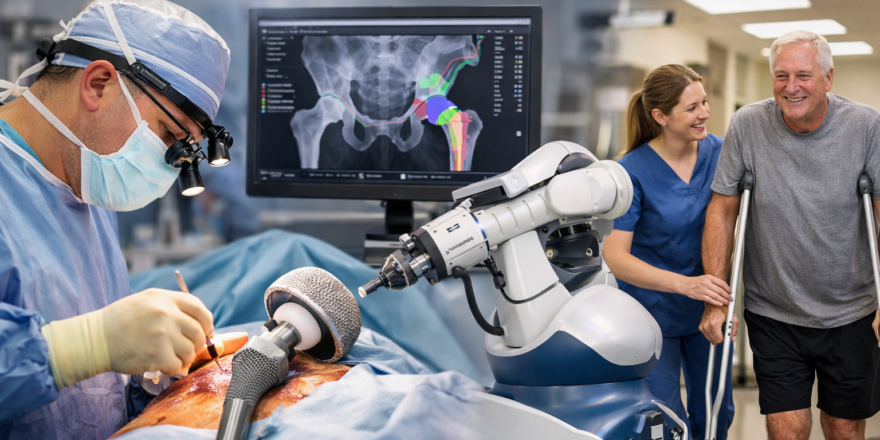 Find advanced robotic hip replacement surgery technology improving patient outcomes in Pune.